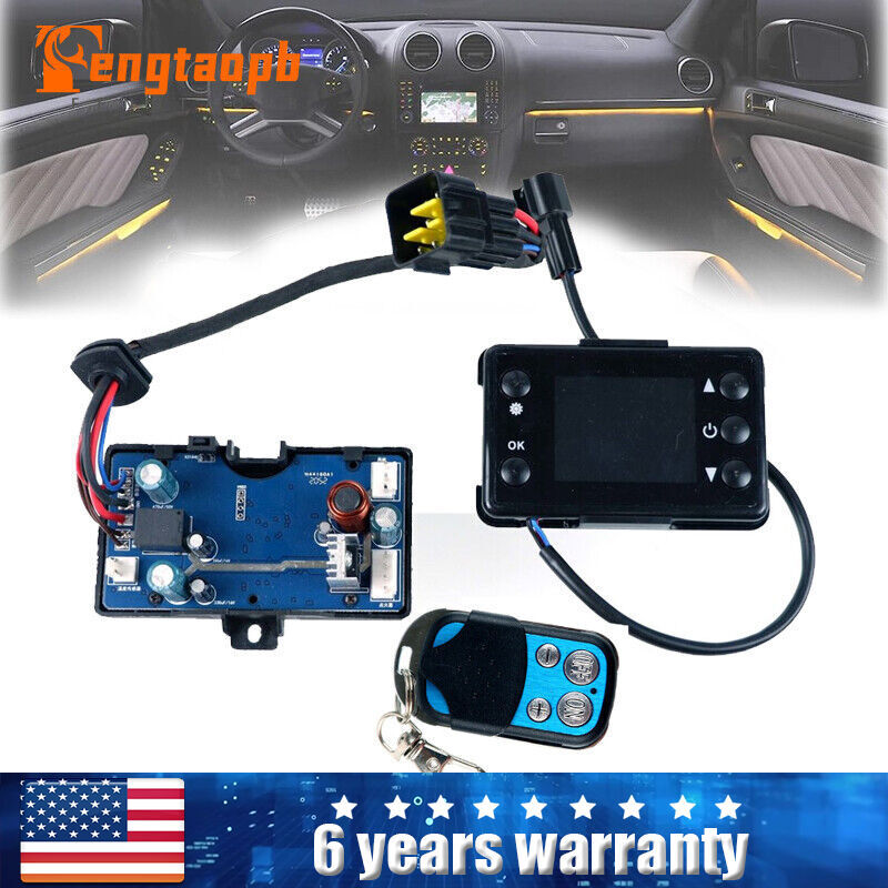 12/24V 2-8KW Car Air Diesel Heater LCD Monitor Remote Control Switch Motherboard