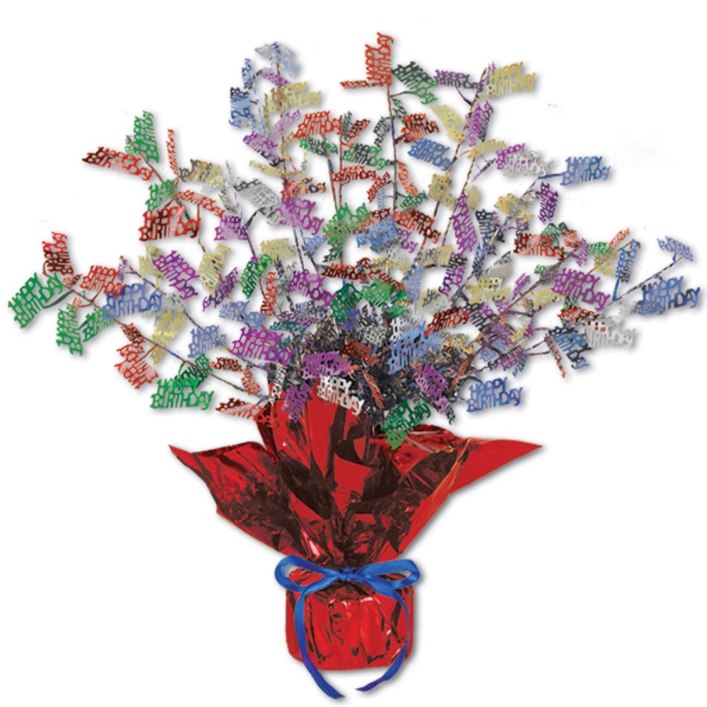 Beistle Birthday Gleam N Burst Centerpiece for Party Decorations