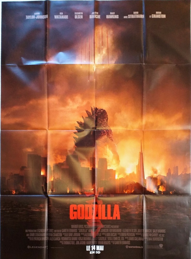 Godzilla Movie Poster Bryan Cranston 120 X 160 Cm