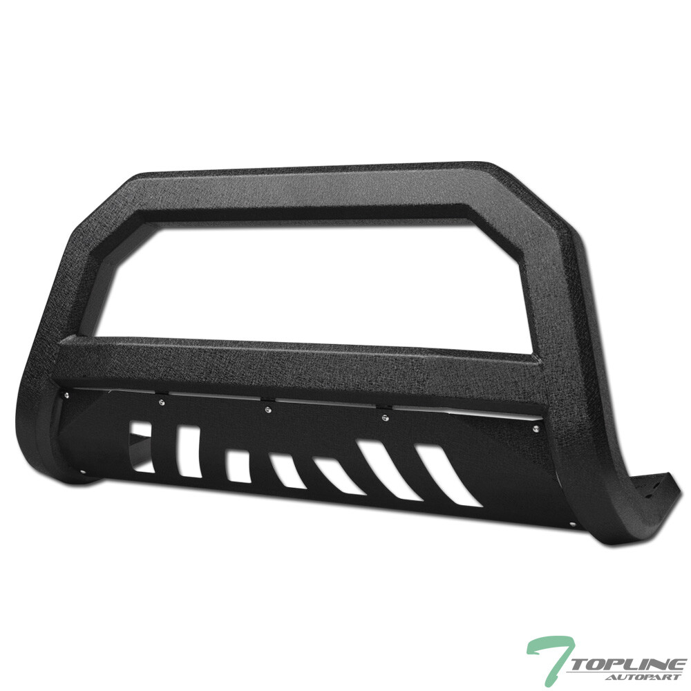 Topline For 2004-2015 Titan/Armada AVT Bull Bar Grille Guard - Textured Black