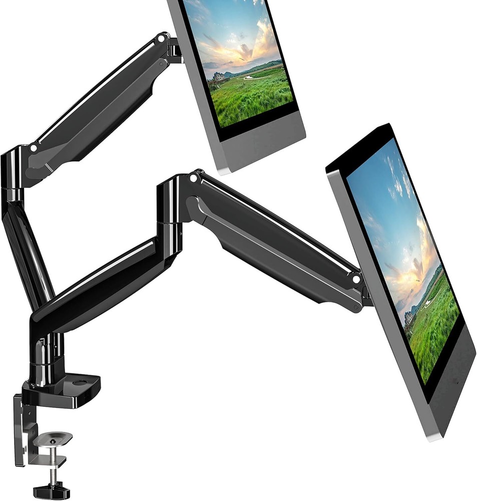 Dual Monitor Mount  Dual Monitor Desk Mount for Two Ultrawide 22