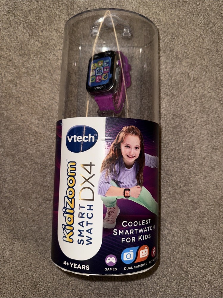 VTech Kid’s KidiZoom Smartwatch DX4 (Purple) Camera, Games, Activities BRAND NEW