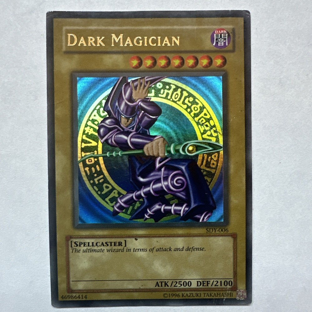 YuGiOh Dark Magician SDY-006 First Edition Rare Card