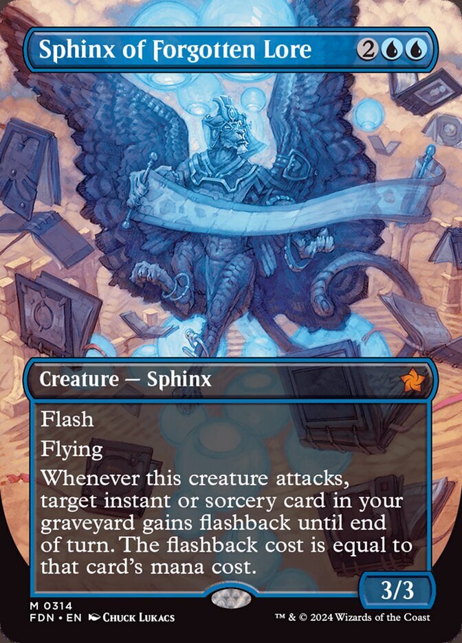 MTG Sphinx of Forgotten Lore 314/789 Foundations Lightly Played Condition