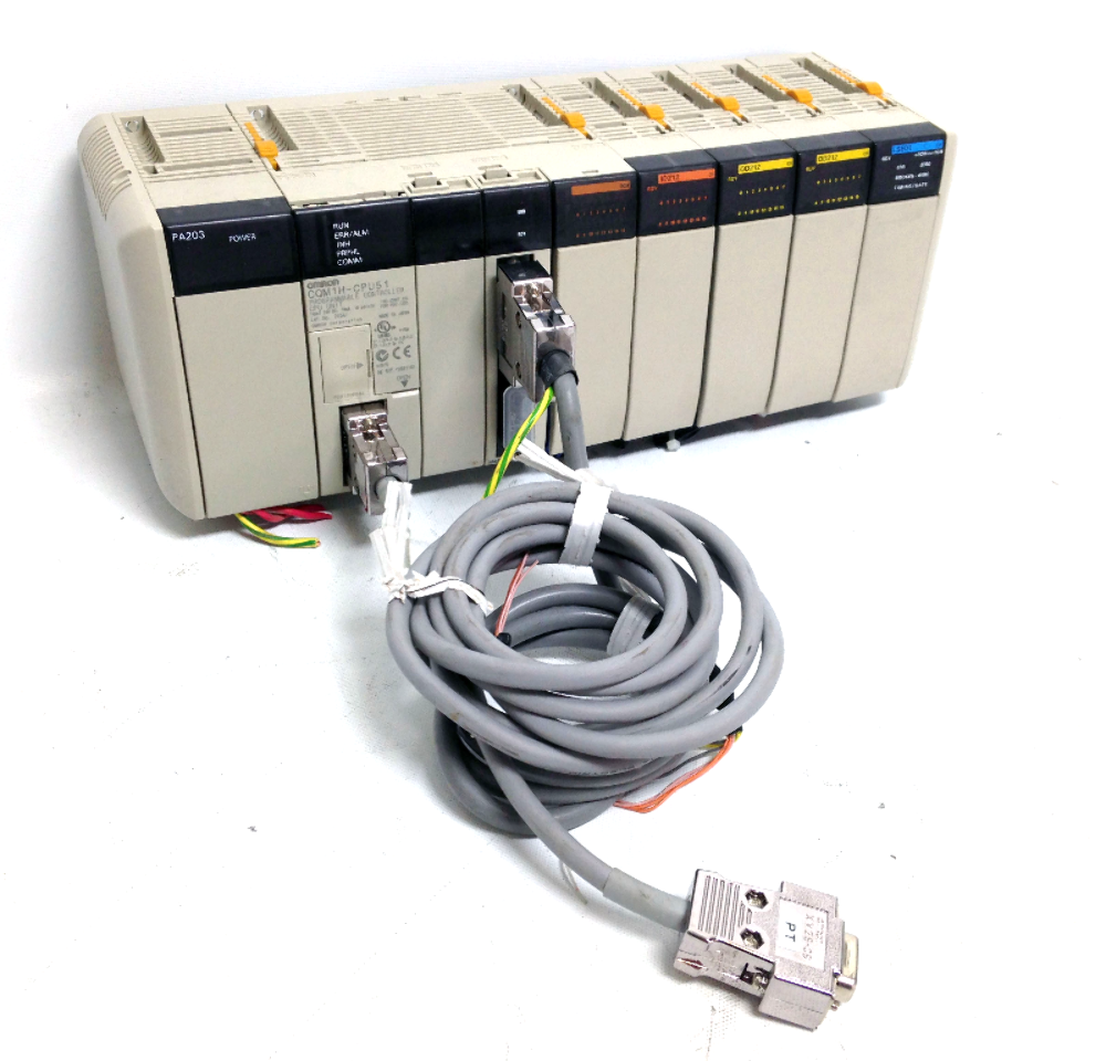 Omron CQM1H-CPU5 1 PLC CPU Unit w/PA203-0CH/ID212/OD212/OD212/LSE01