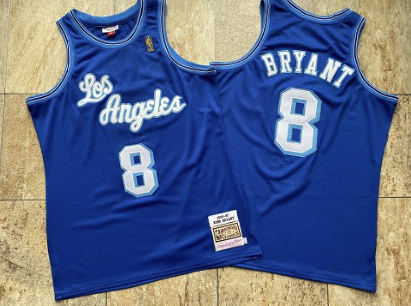 Los Angeles Lakers Kobe Bryant blue basketball retro jersey