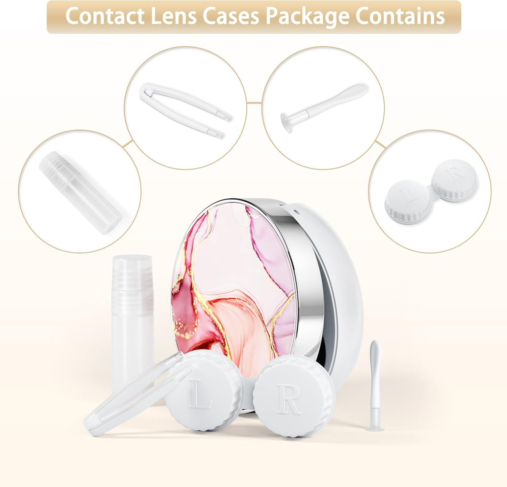 Contact Lens Case/Contact Case, Travel Contact Lens Case Cute Contact Case an...