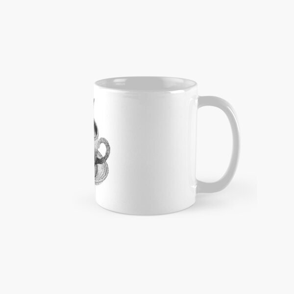 Hand-Drawn Dotwork Style Tea Mug Classic Mug, Gift For Family