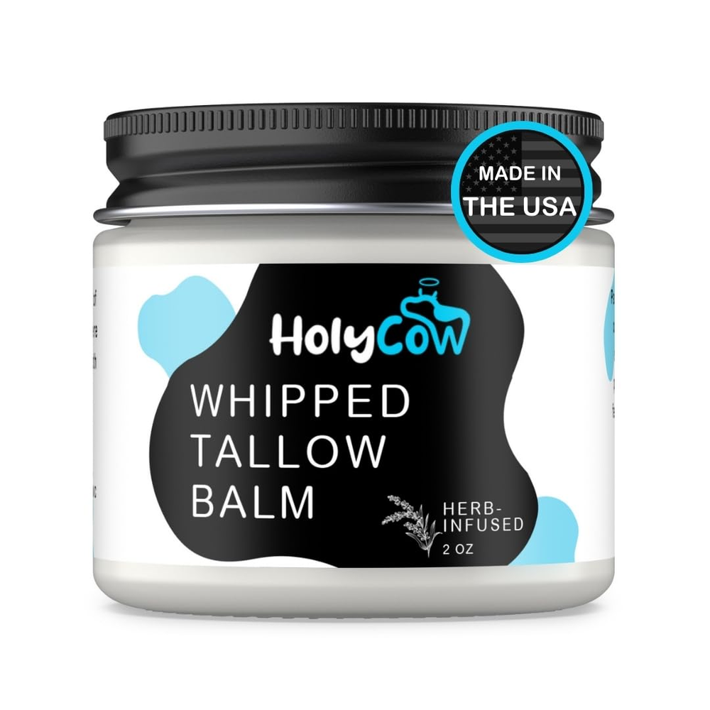 Whipped Tallow Balm With Organic Jojoba Oil Unscented Herb-Infused Moisturizer ✅