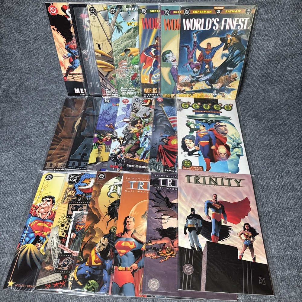 DC Justice League Graphic Novel Books Lot of 20 Paperback TPB Batman, Superman