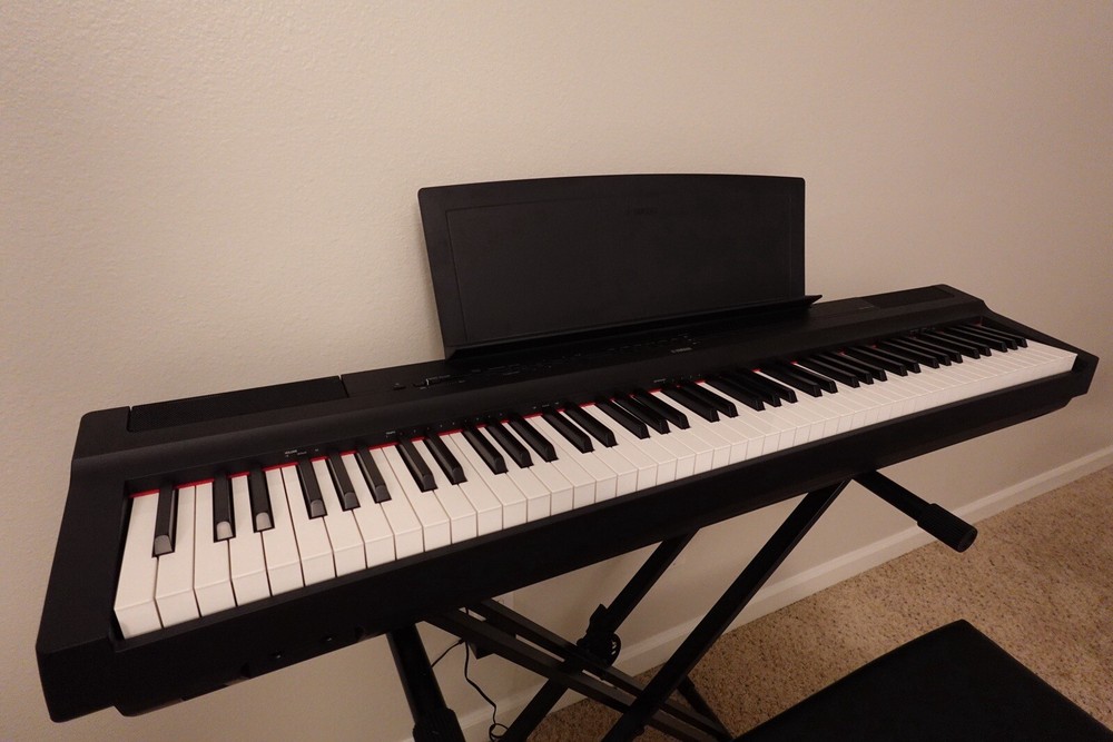 Yamaha P-125ABLB Digital Piano With Stand