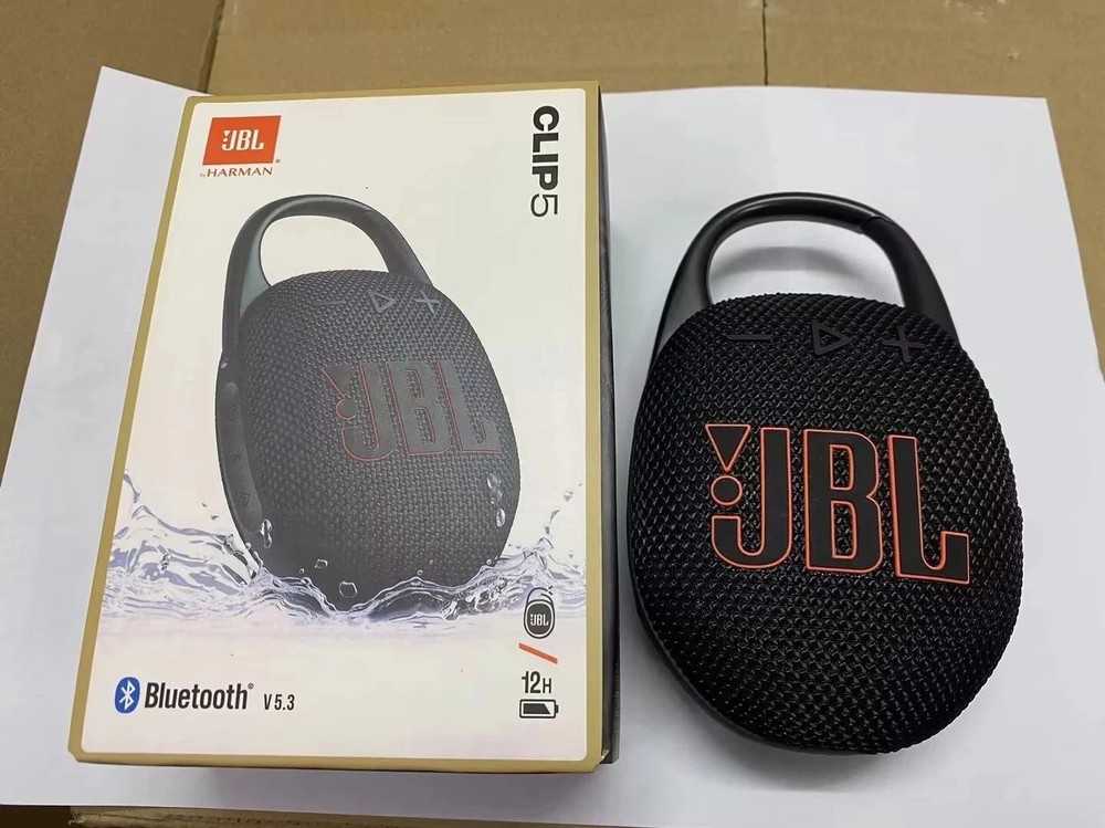 JBL Clip 5 Mini Portable Waterproof Bluetooth Speaker in Black