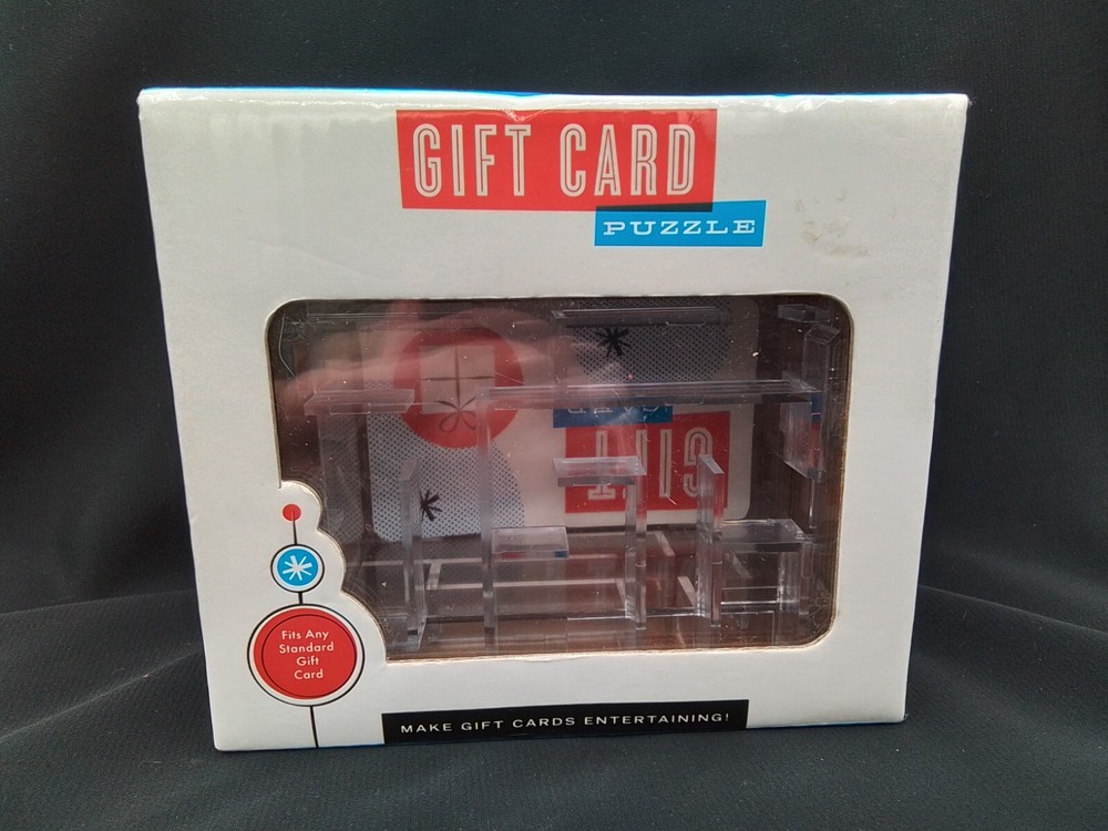 GIFT CARD PUZZLE BOX GIVING FUN BRAIN TEASER GAME BIRTHDAY GRADUATION HOLIDAY-image