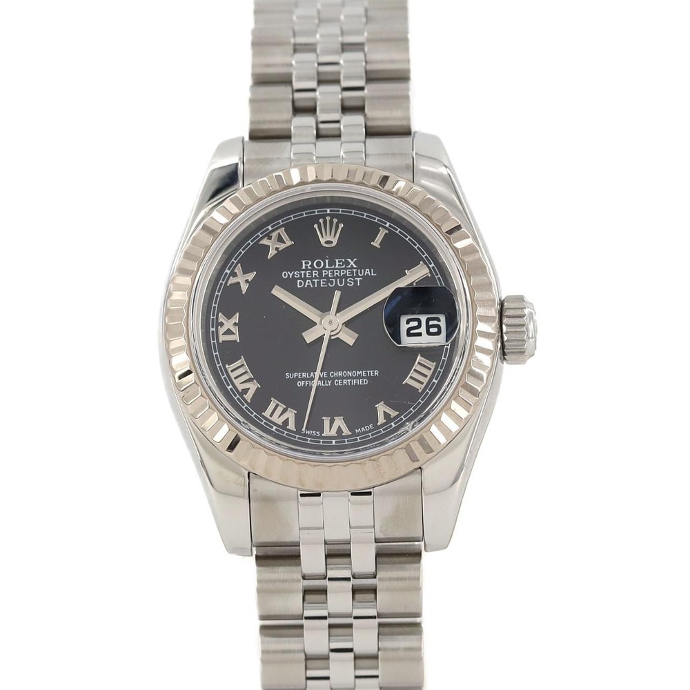 Authentic ROLEX Datejust 179174 SS WG Automatic D Serial 270-00