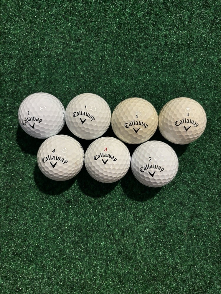 Used & Refurbished Callaway Diablo Golf Balls - 7 Pack (AAAA/AAA)