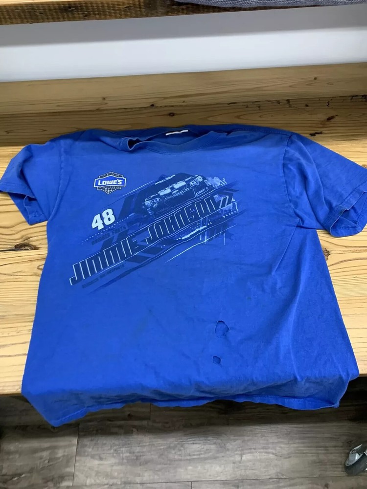 Chase Authentics Shirt Adult Extra Large Blue NASCAR Jimmie Johnson 2013 Mens