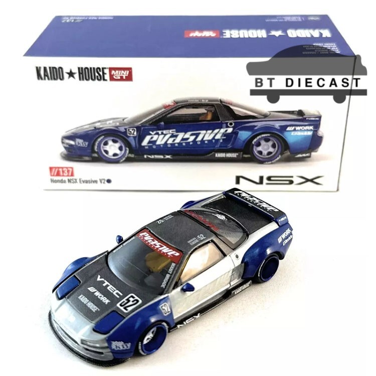 MINI GT x KAIDO HOUSE HONDA NSX EVASIVE V2 1/64 DIECAST MODEL CAR KHMG137 Chase