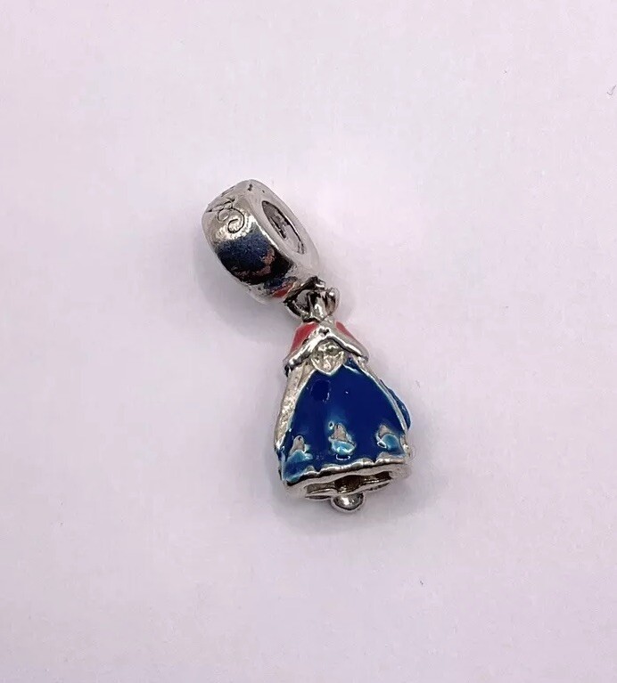 Pandora 925 Sterling Silver Disney Frozen Anna Dress Charm Retired Vintage  