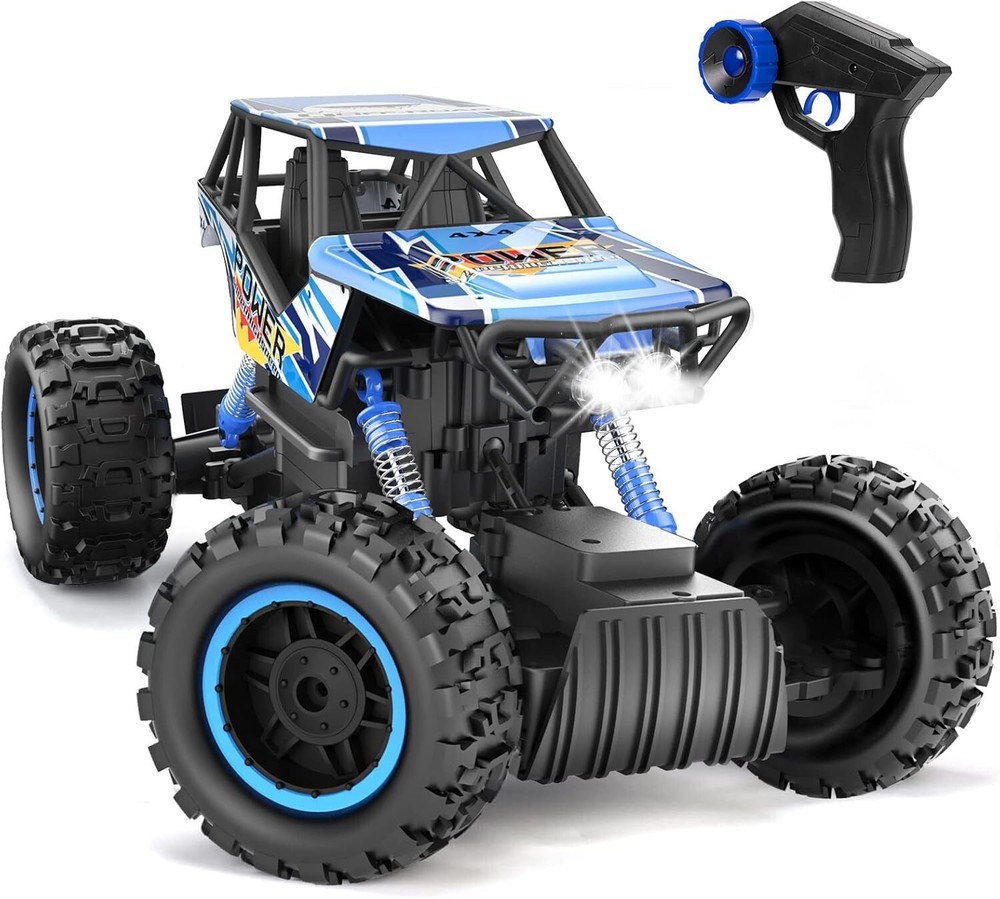 1:12 Scale 4WD RC Off-Road Monster Truck with Rechargeable Battery & Headlights