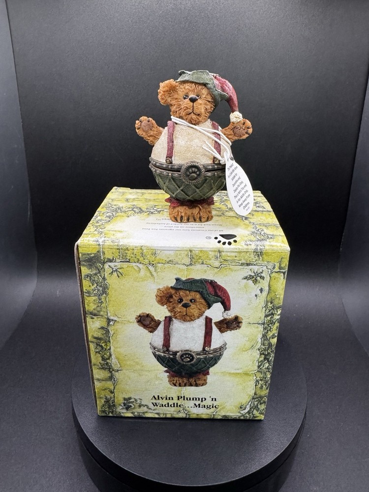 Boyds Bear Alvin Plump'n Waddle Magic Treasure Box 1E 4014769 New In Box