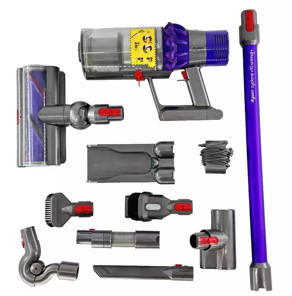 Dyson V10 Animal+ Cordless Stick Vacuum with 8 Attachments for Powerful Pet Hair Cleaning