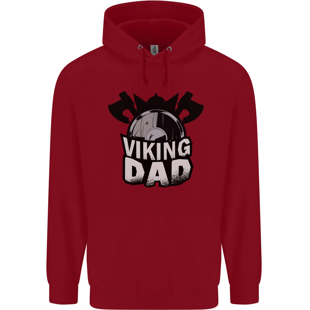 Viking Dad Funny Fathers Day Ragnar Odin Mens 80% Cotton Hoodie
