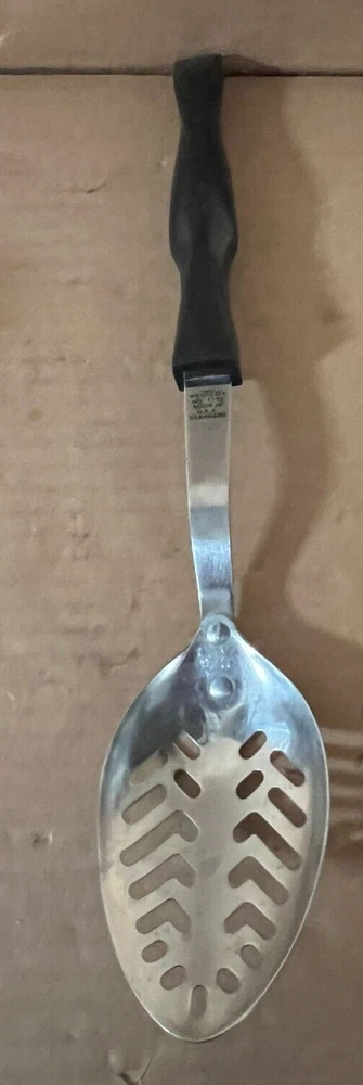 Cutco USA 1713 Slotted Serving Spoon Brown Handle