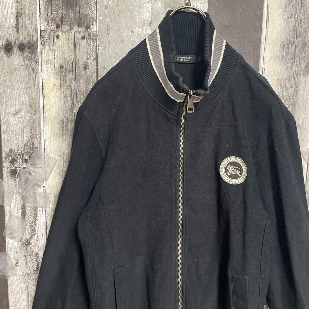 Burberry Track Jacket Embroidery Blouson Outerwear Full Zip Men Size 2/S-M Used