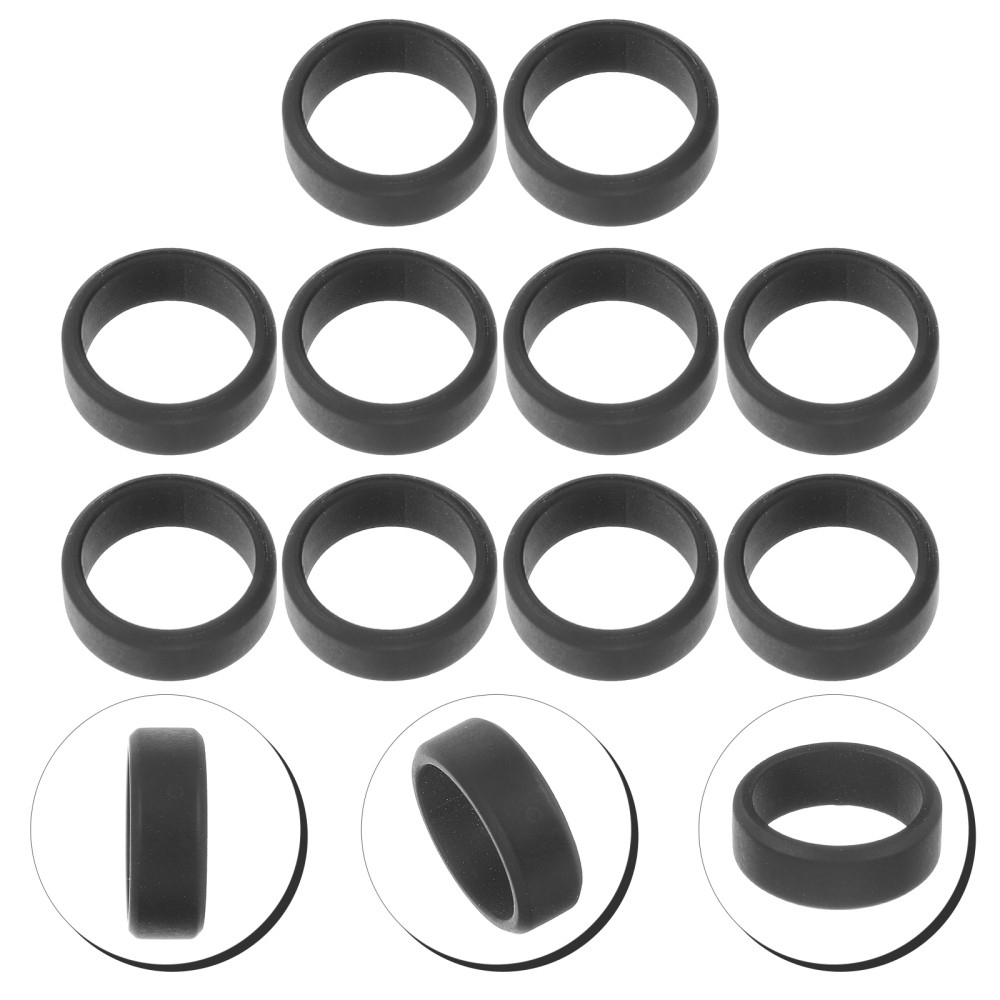 10Pcs Skin-Friendly Silicone Fitness Rings Portable Smooth Grip