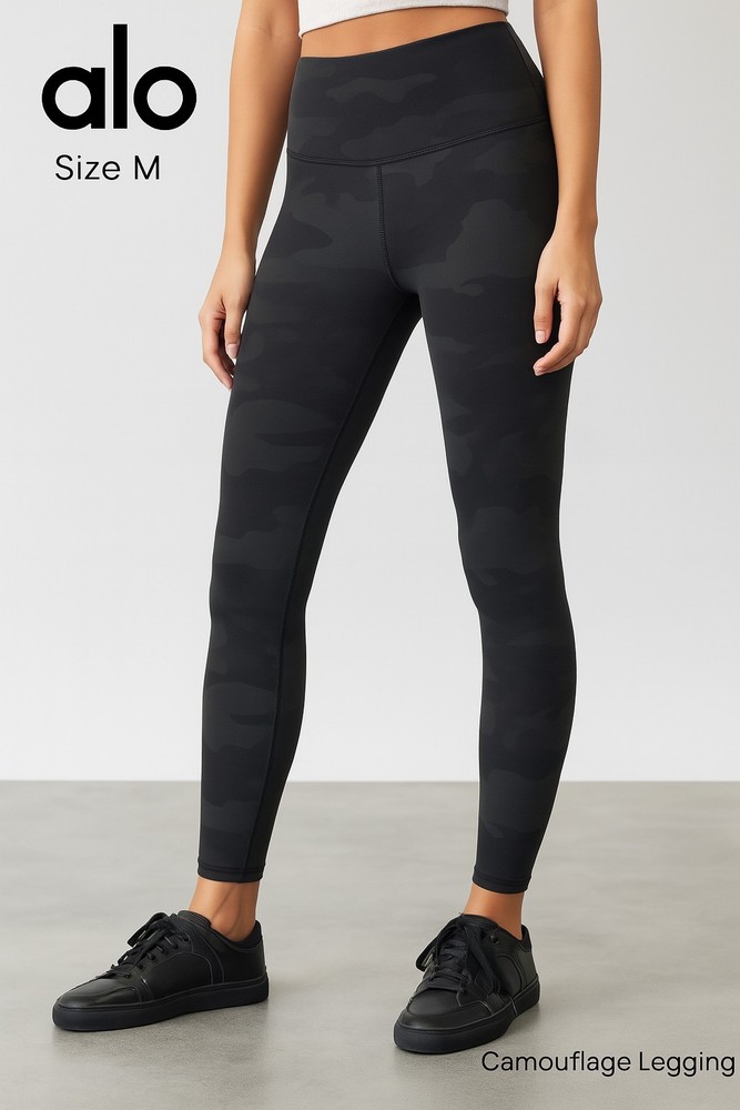 Alo Yoga Womens High Waist Camo Leggings Size M