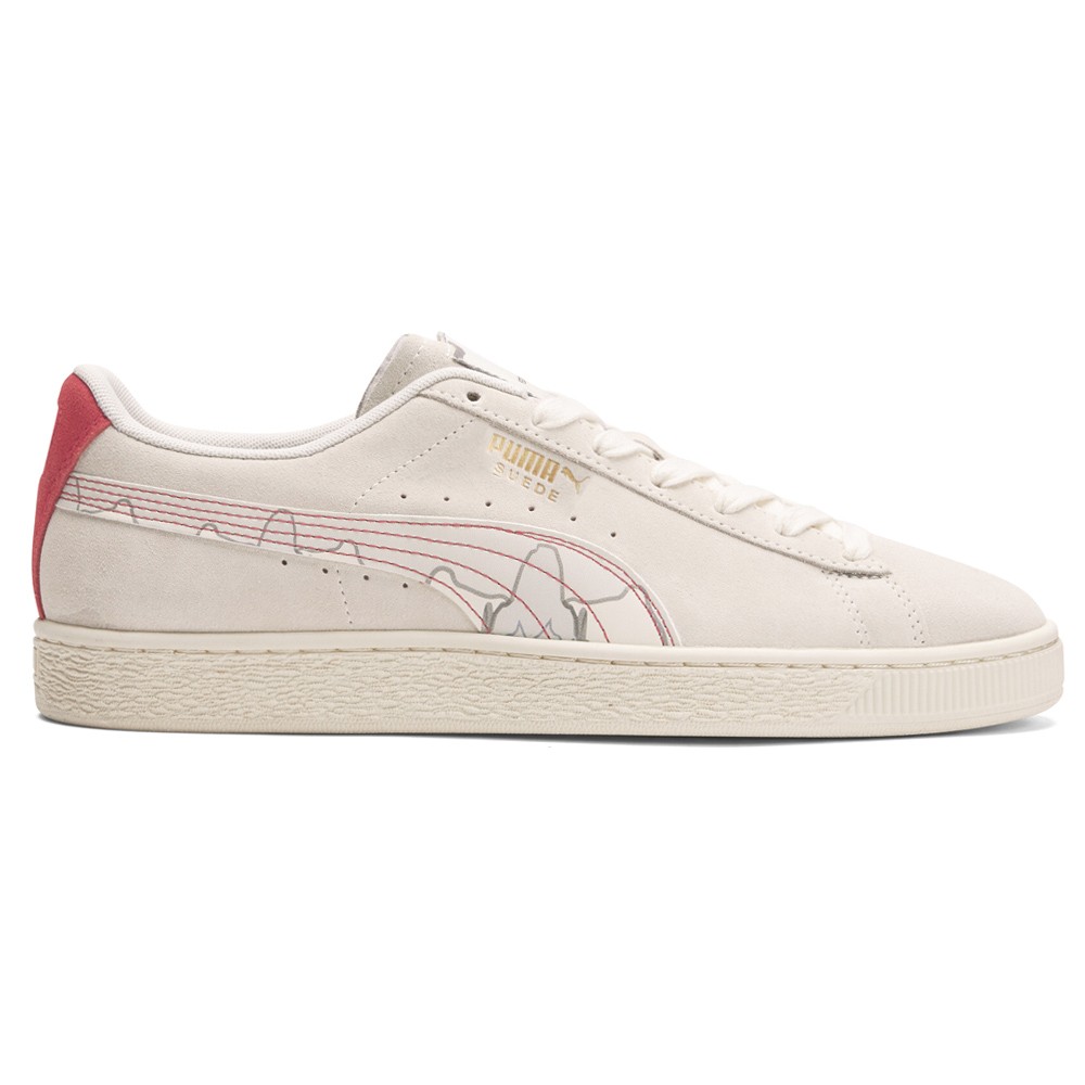 PUMA Suede CNY Papermaking Mens Grey Sneakers Casual Lace Up Shoes 39295001
