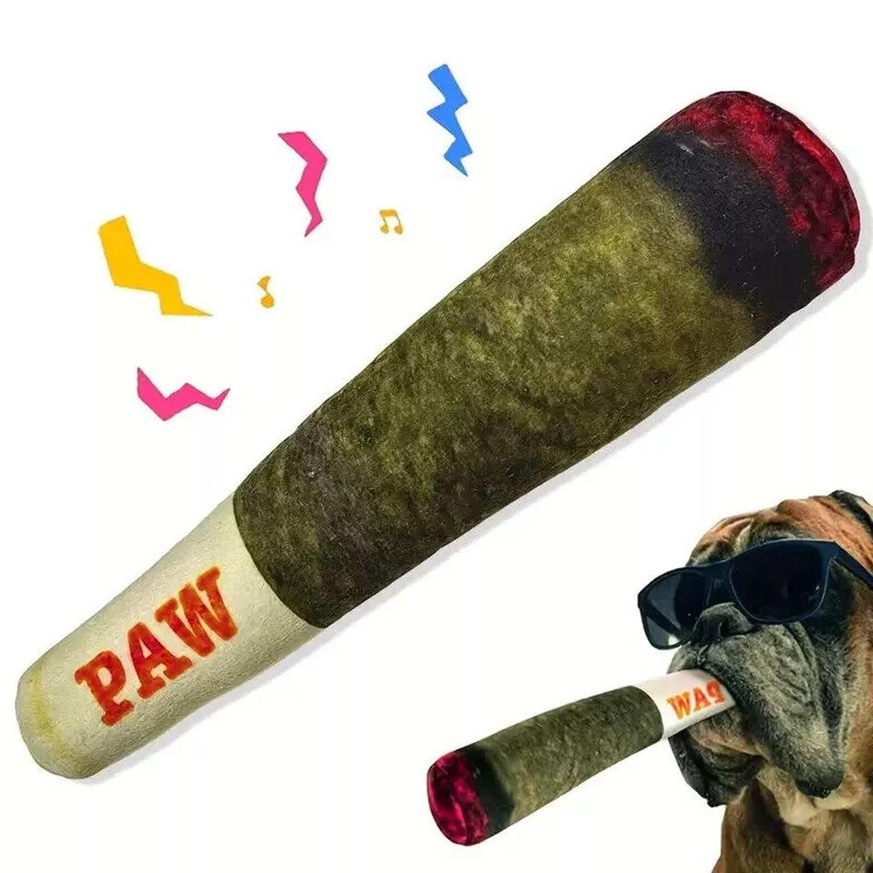 1Pc Large PAW Joint Design Pet Teeth Squeaky Plush Toy Chew Toys For Dog