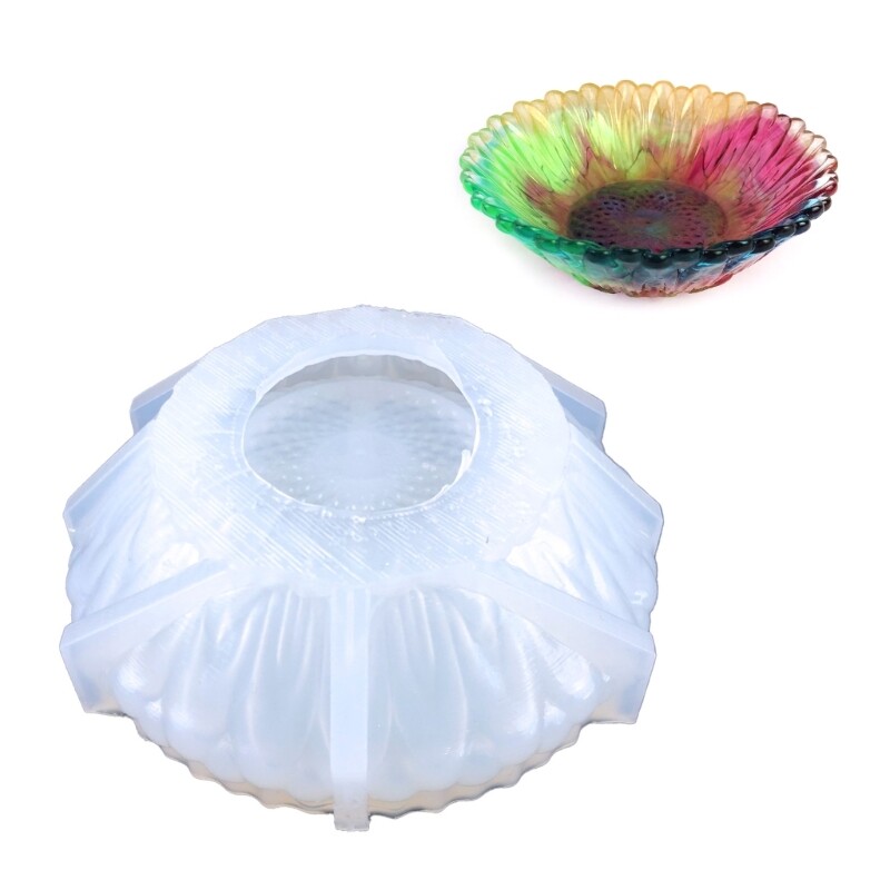 Silicone Storage Tray Mold for DIY Epoxy Resin Fruit Plate Desktop Organizer
