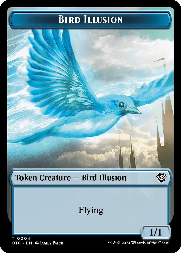 Bird Illusion // Elemental (0014) Double-Sided Token [OTC - 4 // 14] NM-image