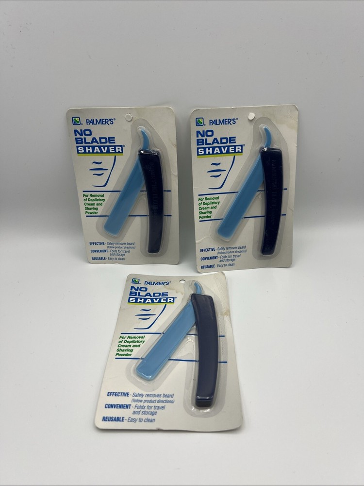 No Blade Shaver By Palmer's Vintage 1991 Set Of 3 New Old Stock