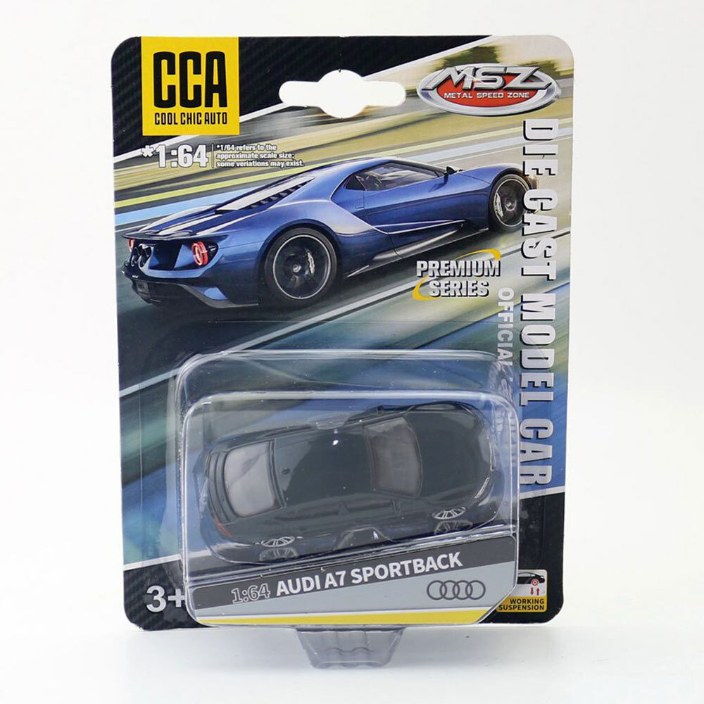 1/64 Green Audi A7 Sportback Diecast Metal Toy Car for Boys
