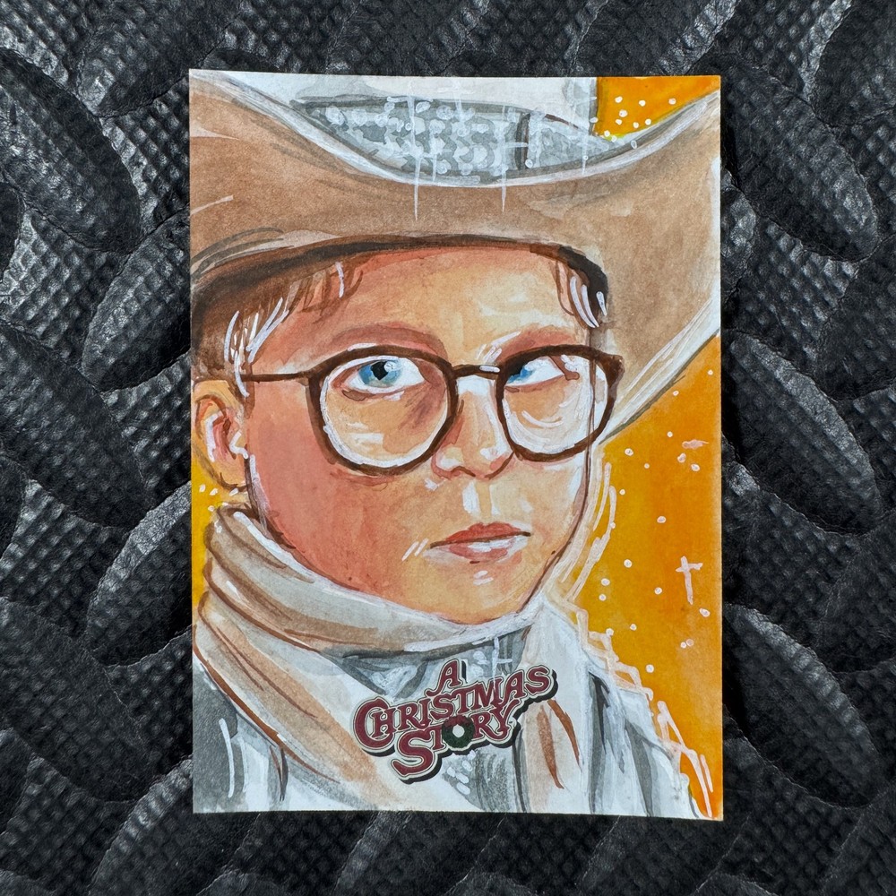 2024 CRYPTOZOIC A CHRISTMAS STORY 40TH ANNIVERSARY DE GUZMAN SKETCH CARD RALPHIE