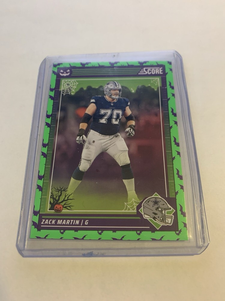 2024 Dallas Cowboys Zack Martin #75 GREEN BATS Football Score-A-Treat Card