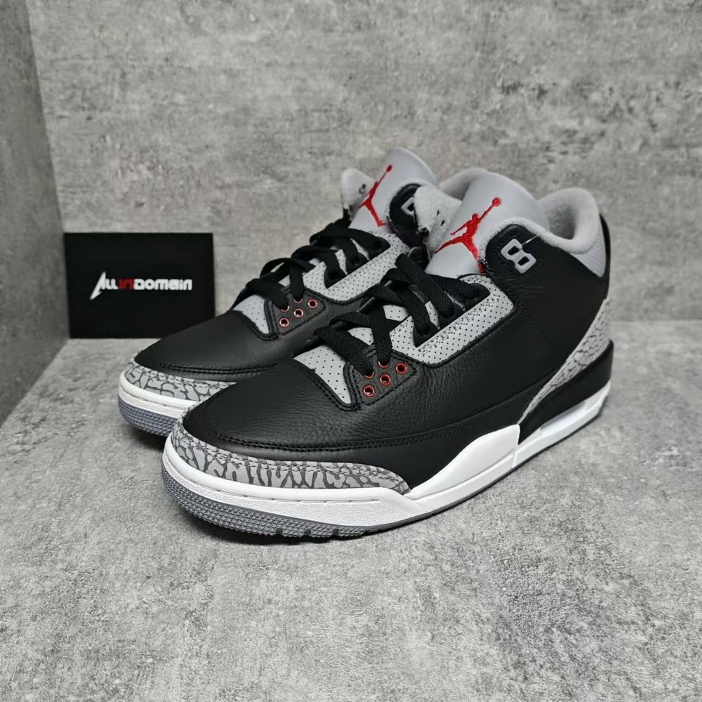Air Jordan 3 Retro OG 2024 Black Cement in Size 9.5