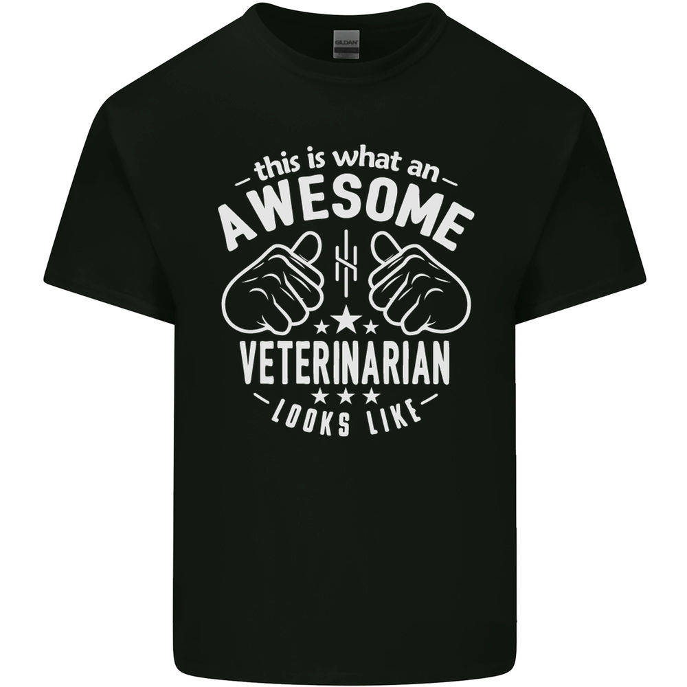 An Awesome Veternarian Looks Like Mens Cotton T-Shirt Tee Top