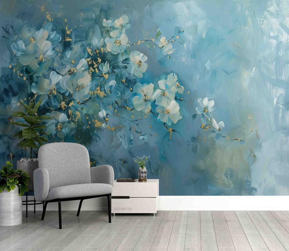 3D Flowers Plants Oil Painting Wall Murals Wallpaper Murals Wall Sticker 27