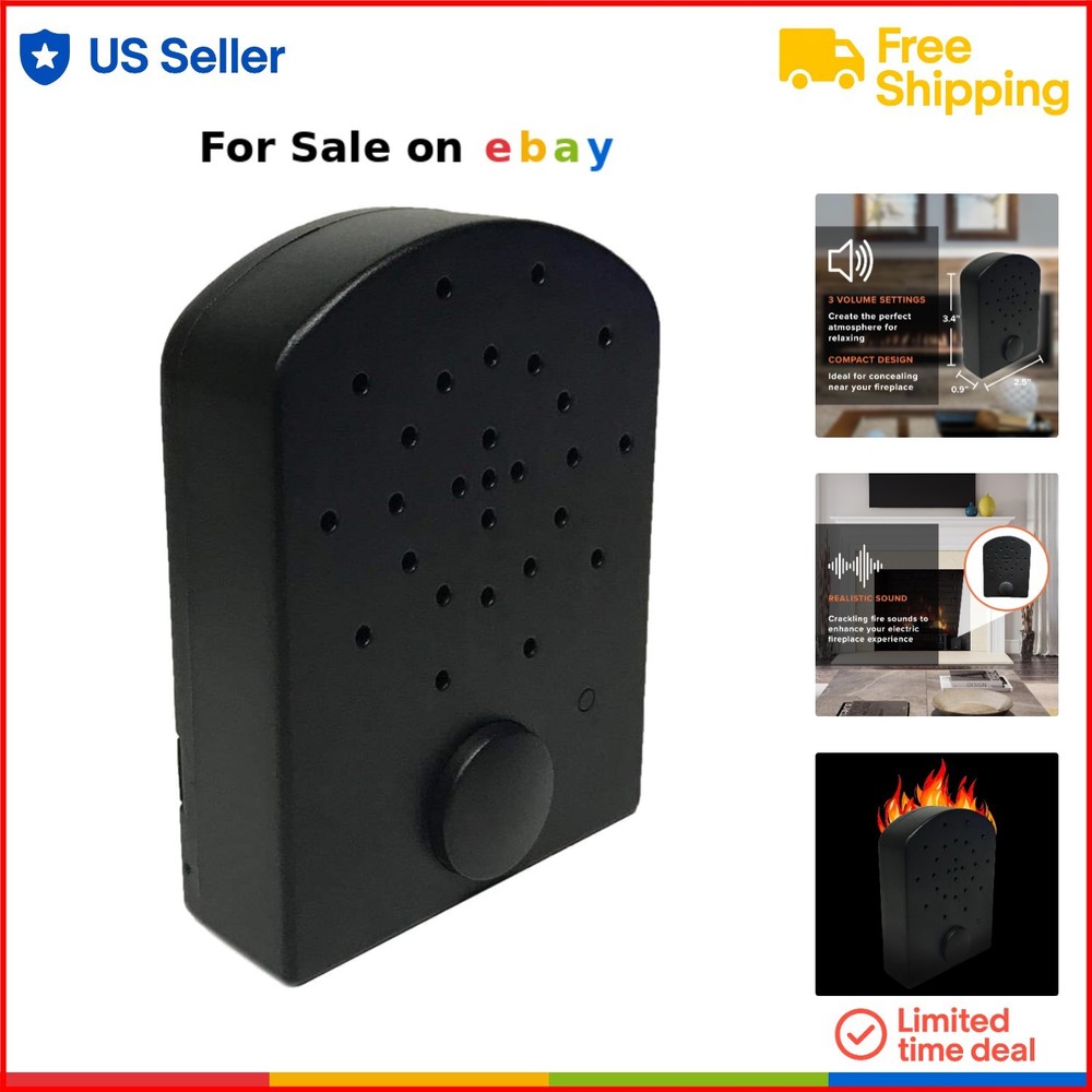 Fire Crackler Sound System with 5.1 Surround Audio and Adjustable Volume