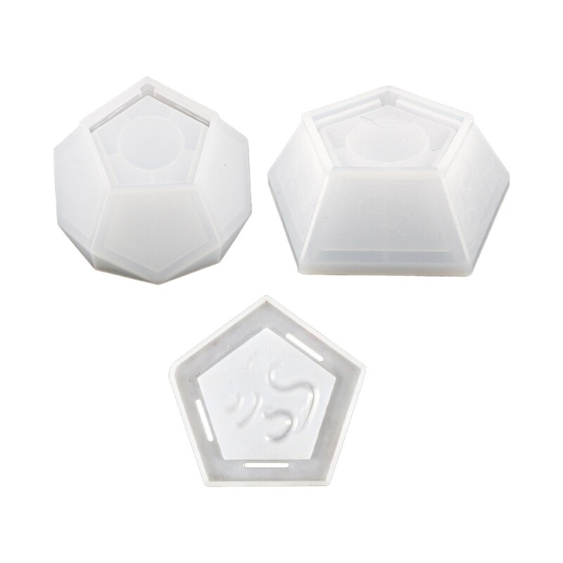 Silicone Dice Mold for Epoxy Resin Casting Non-Stick DIY Craft