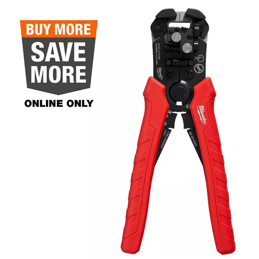 Self-Adjusting Wire Stripper/Cutter with Comfort Grip