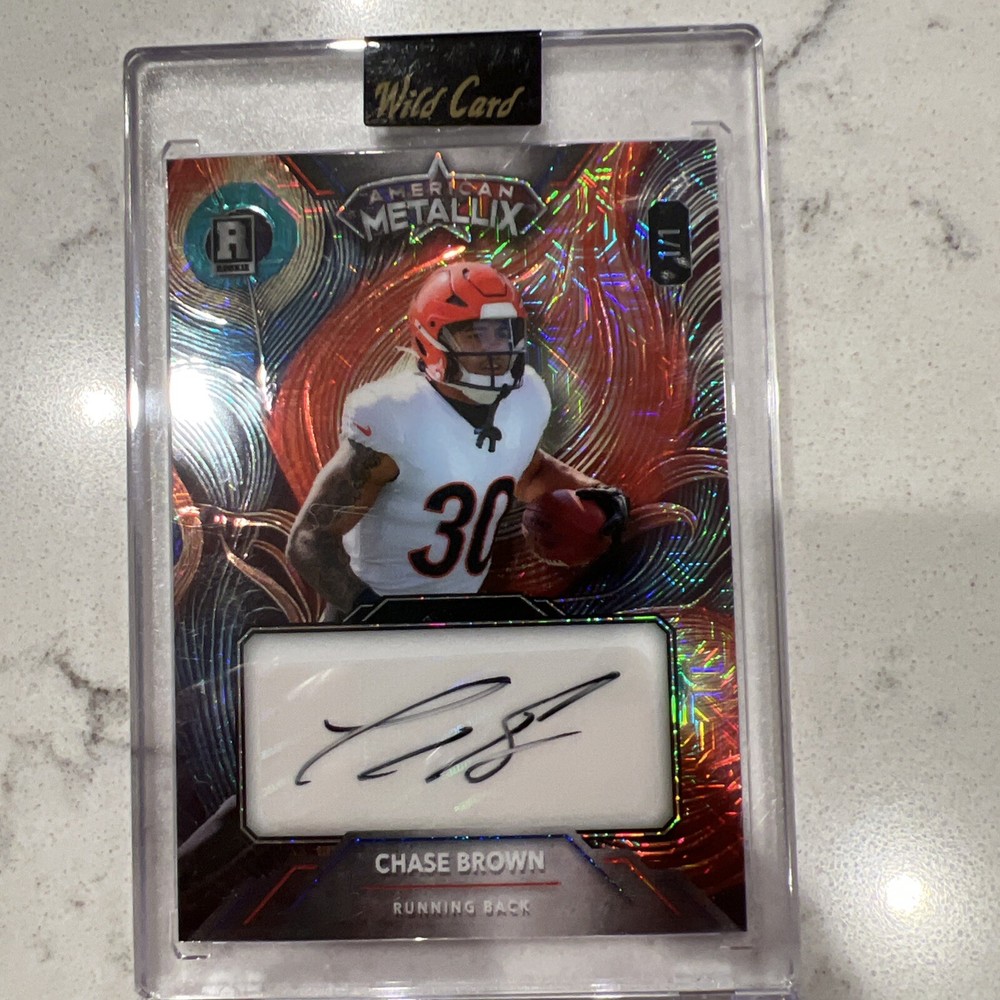 2023 Wild Card Metallix Chase Brown 1/1 Auto Rookie Card