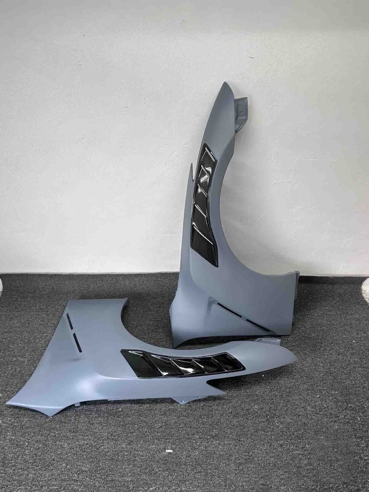 For Nissan GTR R35 2009-16 Half Carbon Fiber Front Bumper Hood Side Fender Cover