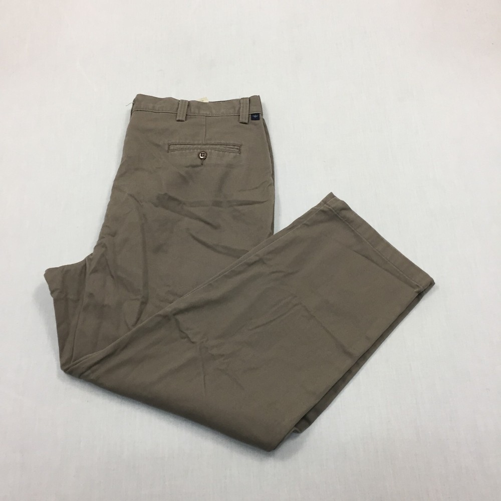 Dockers Chino Trousers Cotton Pants Straight Fit Mens Size 40W 30L Brown