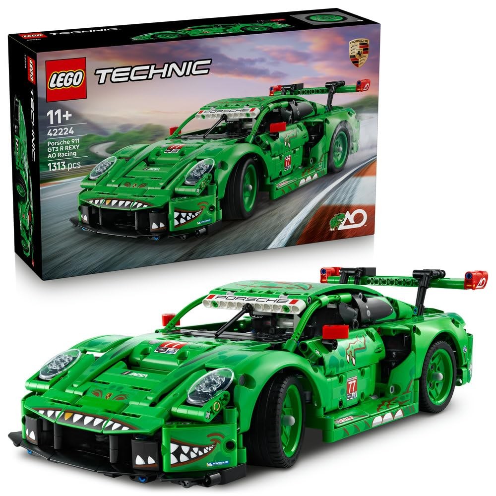 LEGO Technic Porsche 911 GT3 R REXY AO Racing 42224 Model Car New