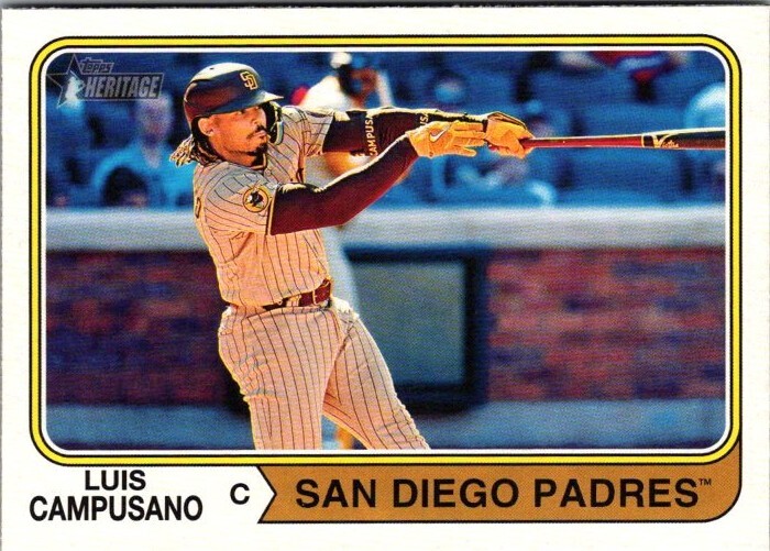 2023 Topps Heritage High Number - #608 Luis Campusano