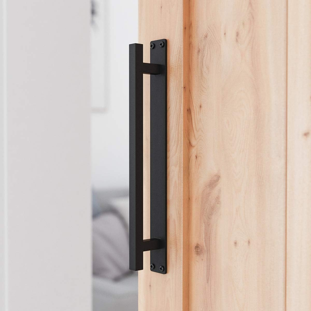 12” Rustic Barn Door Handle for Sliding Door, Heavy Duty Barn Door Pull, Antique